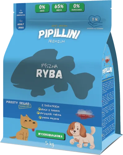 Pipillini karma dla psa z rybą sucha 5 kg - Karma dla psów - Karma | Pipillini